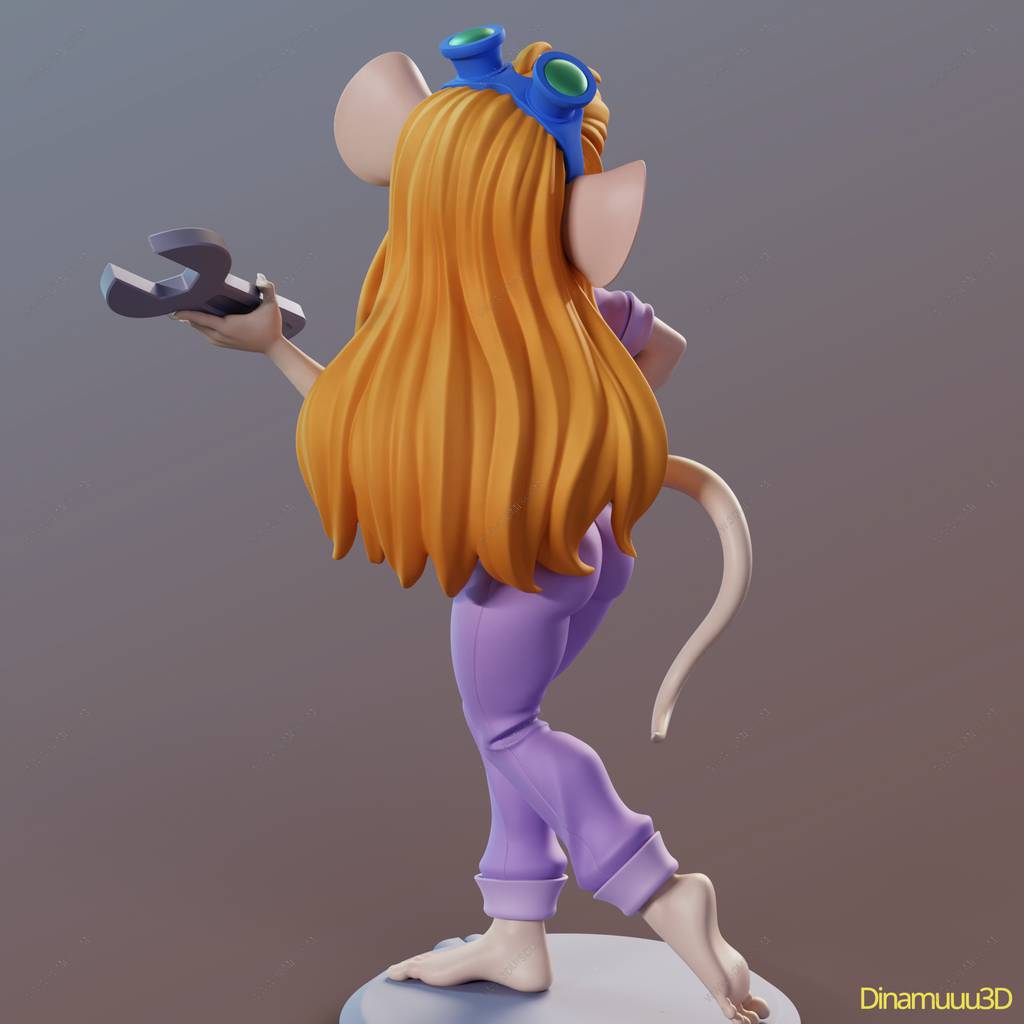 P站图纸印象馆 Dinamuuu 3D 松鼠大作战 蒂蒂 Dinamuuu 3D 松鼠大作战 蒂蒂