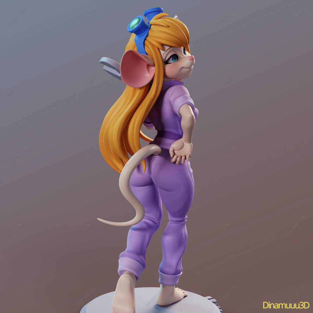 P站图纸印象馆 Dinamuuu 3D 松鼠大作战 蒂蒂 Dinamuuu 3D 松鼠大作战 蒂蒂