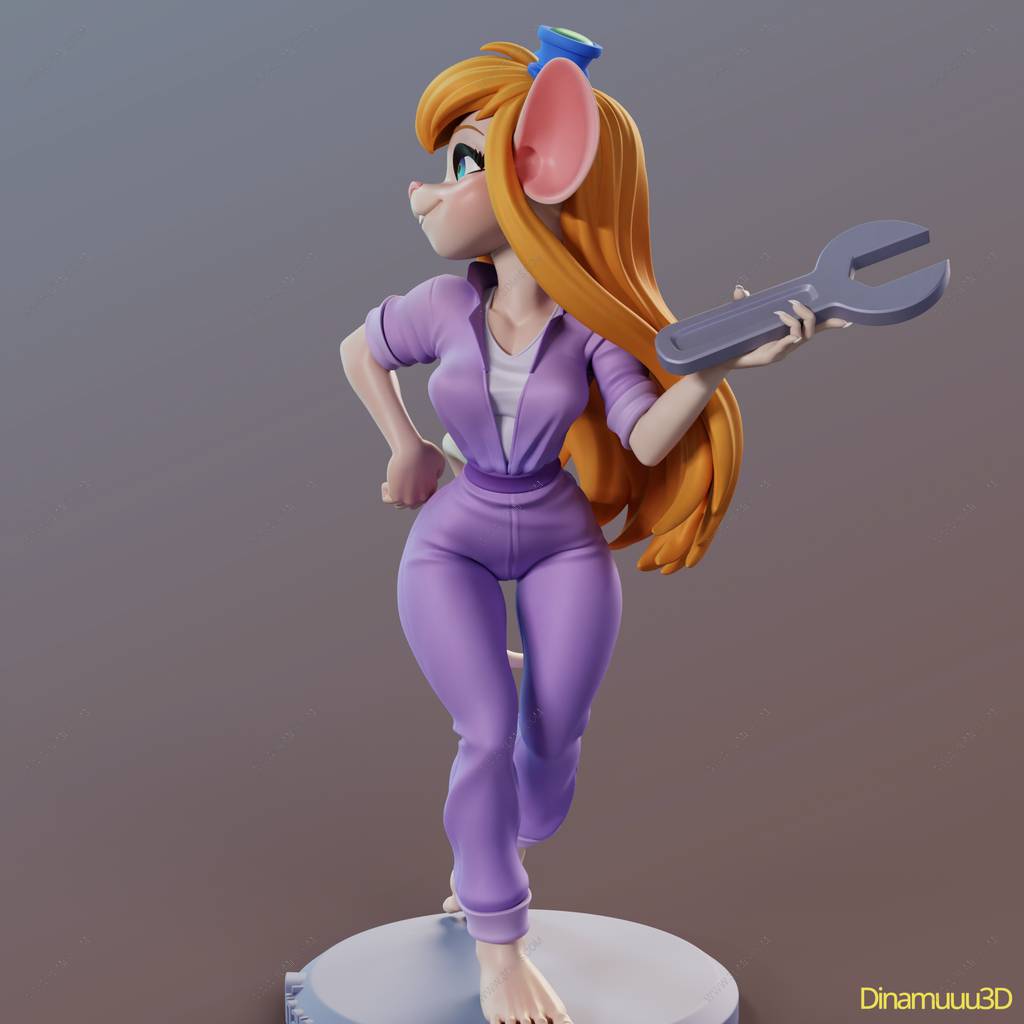 P站图纸印象馆 Dinamuuu 3D 松鼠大作战 蒂蒂 Dinamuuu 3D 松鼠大作战 蒂蒂