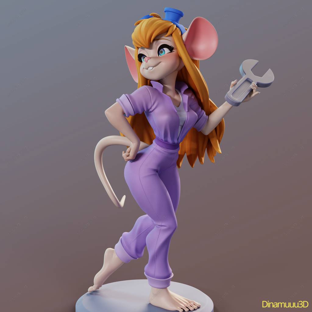 P站图纸印象馆 Dinamuuu 3D 松鼠大作战 蒂蒂 Dinamuuu 3D 松鼠大作战 蒂蒂