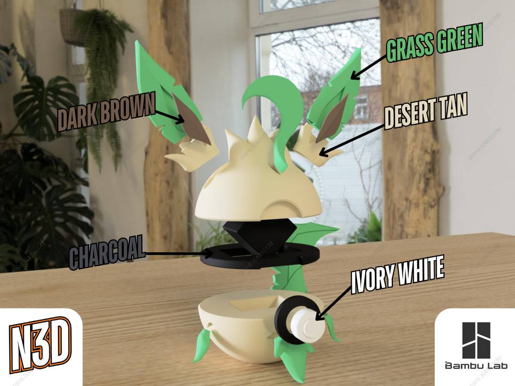 P站图纸印象馆 精灵宝可梦 叶伊布 精灵宝可梦 叶伊布