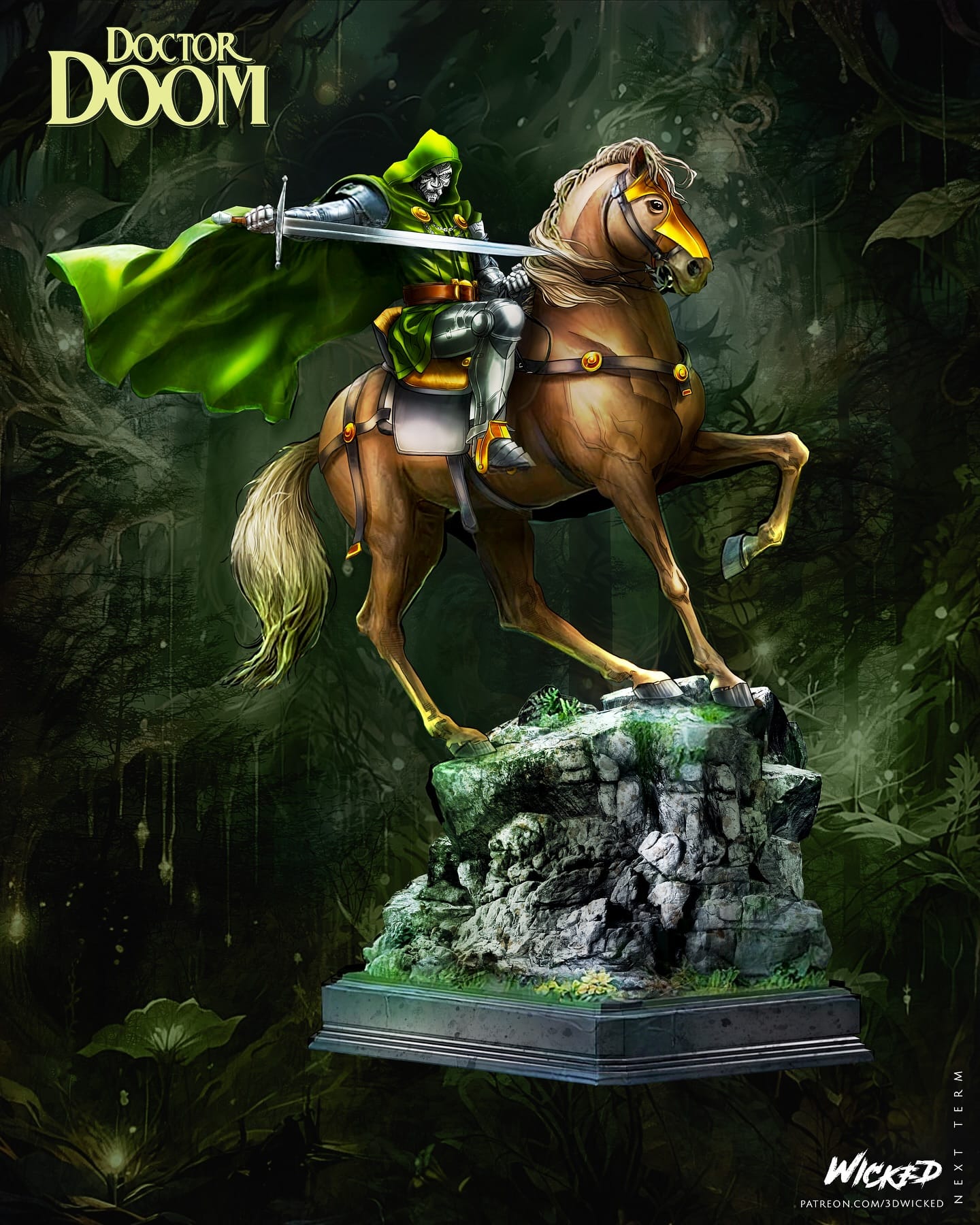 P站图纸印象馆 3DWicked 漫威 毁灭博士 3DWicked 漫威 毁灭博士