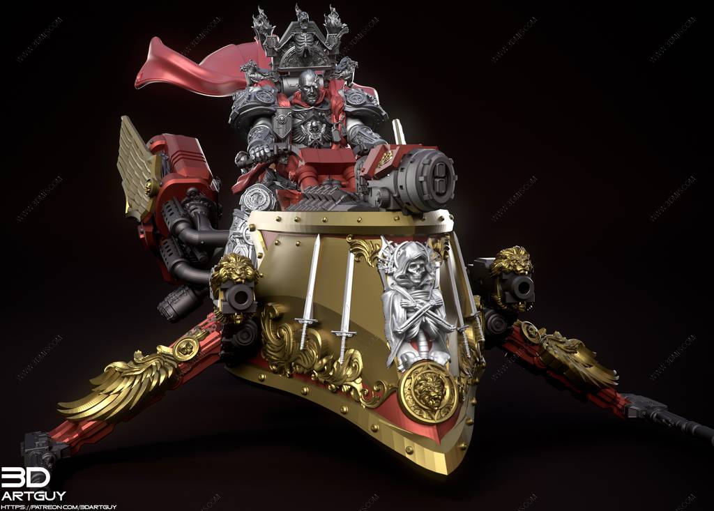 P站图纸印象馆 3DArtGuy 飞行摩托骑士 3DArtGuy 飞行摩托骑士