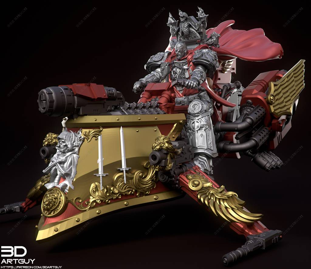 P站图纸印象馆 3DArtGuy 飞行摩托骑士 3DArtGuy 飞行摩托骑士