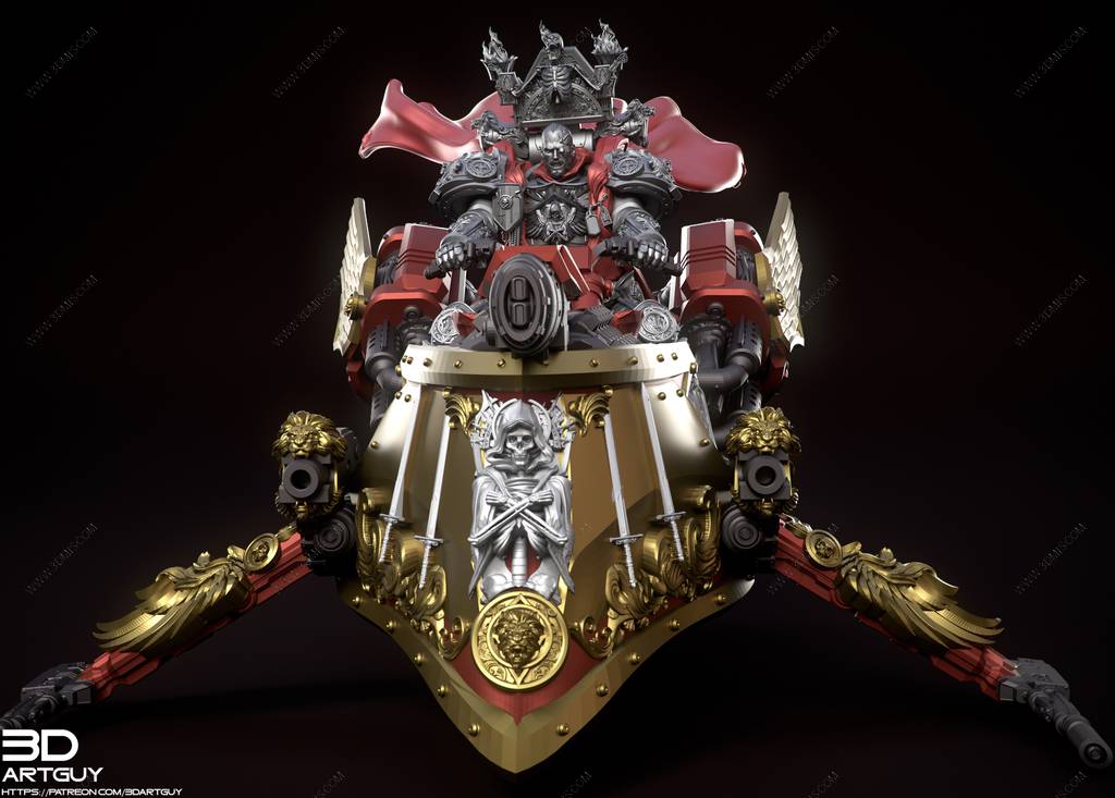 P站图纸印象馆 3DArtGuy 飞行摩托骑士 3DArtGuy 飞行摩托骑士