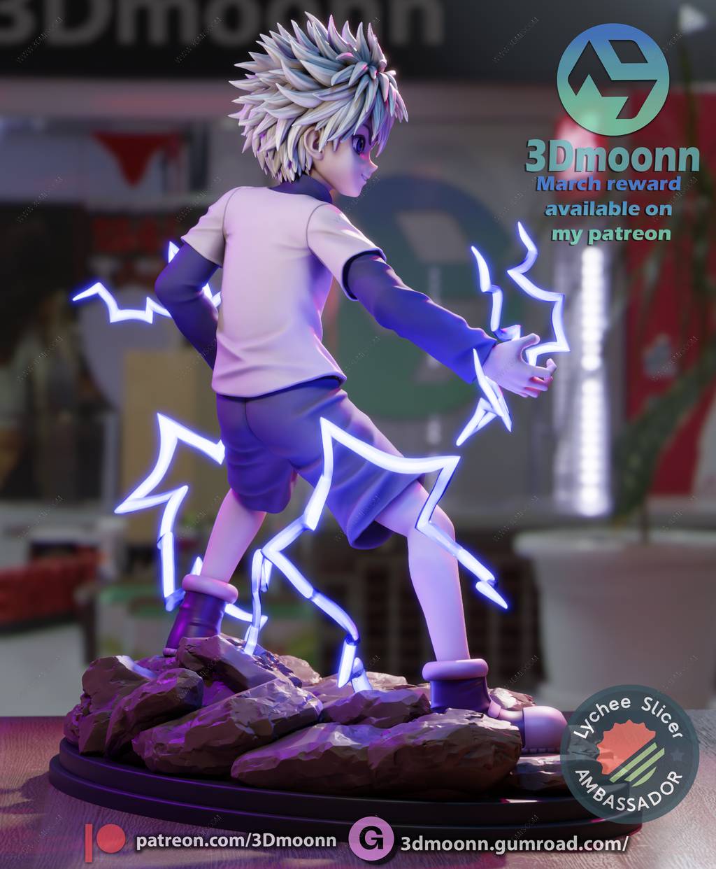 P站图纸印象馆 3Dmoonn 全职猎人 奇犽·揍敌客 3Dmoonn 全职猎人 奇犽·揍敌客