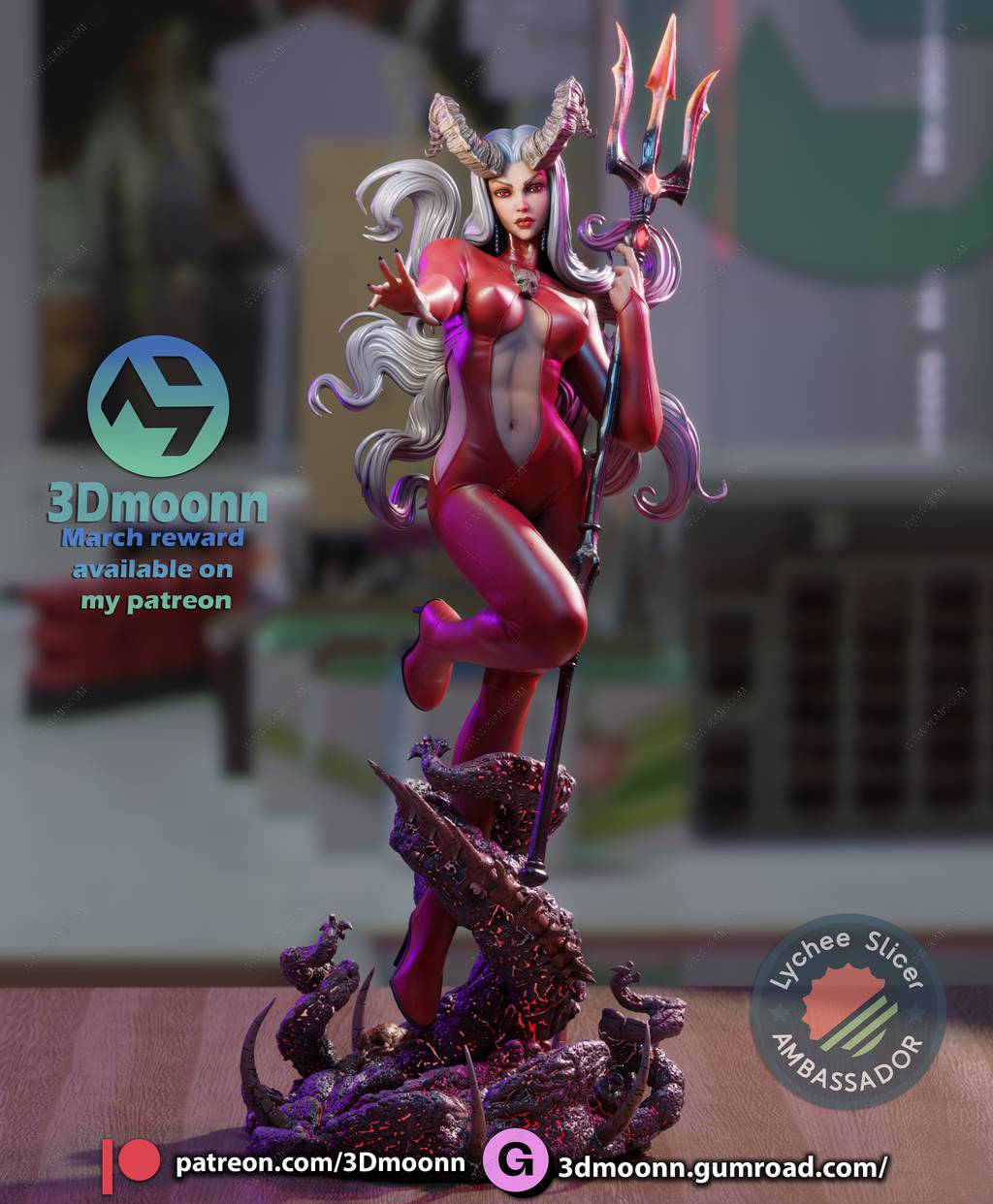 P站图纸印象馆 3Dmoonn 漫威 萨塔娜 3Dmoonn 漫威 萨塔娜