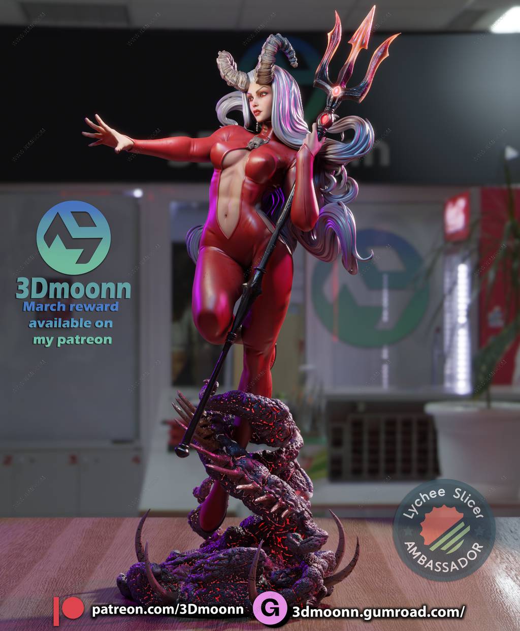 P站图纸印象馆 3Dmoonn 漫威 萨塔娜 3Dmoonn 漫威 萨塔娜