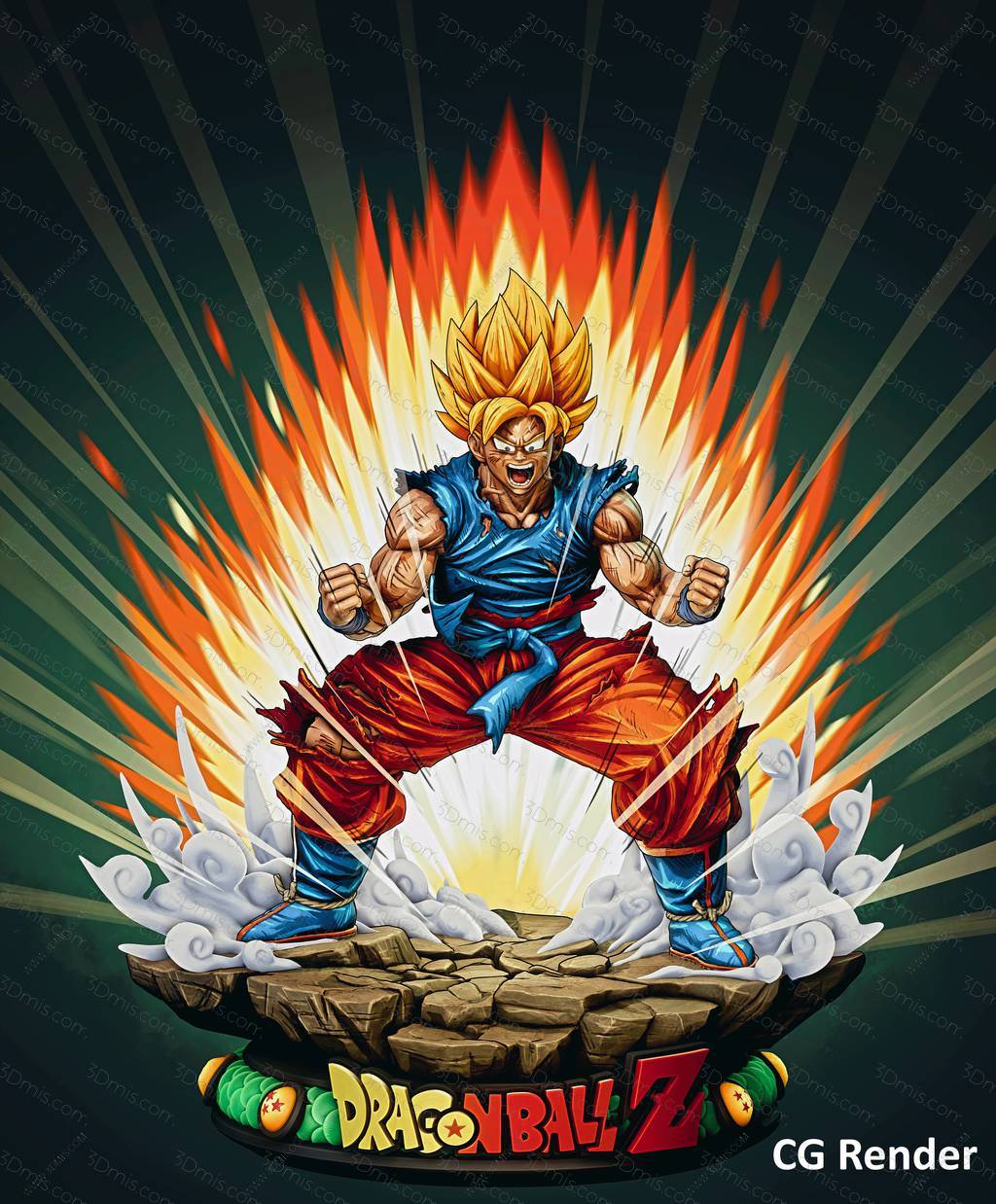 P站图纸印象馆 龙珠 超级赛亚人悟空 龙珠 超级赛亚人悟空