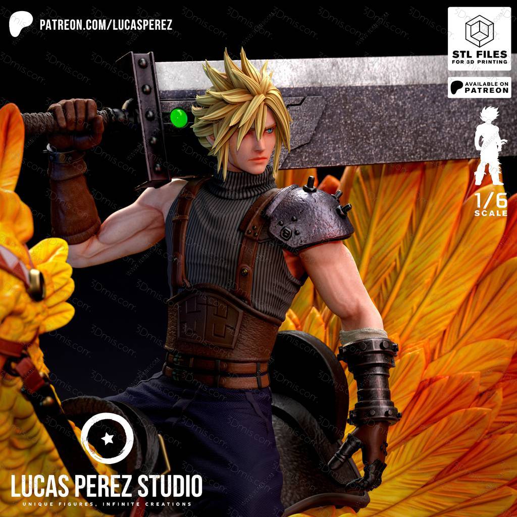 P站图纸印象馆 Lucas Perez 最终幻想 克劳德·斯特莱夫 Lucas Perez 最终幻想 克劳德·斯特莱夫