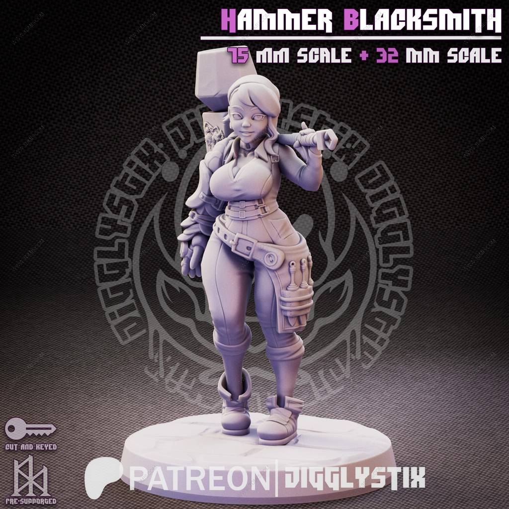 P站图纸印象馆 Jigglystix 铁匠战锤 Jigglystix 铁匠战锤