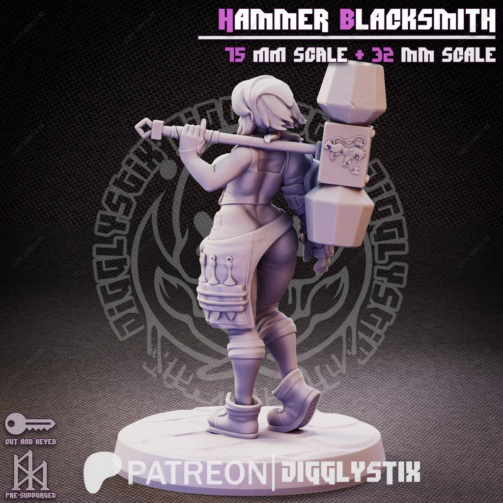 P站图纸印象馆 Jigglystix 铁匠战锤 Jigglystix 铁匠战锤