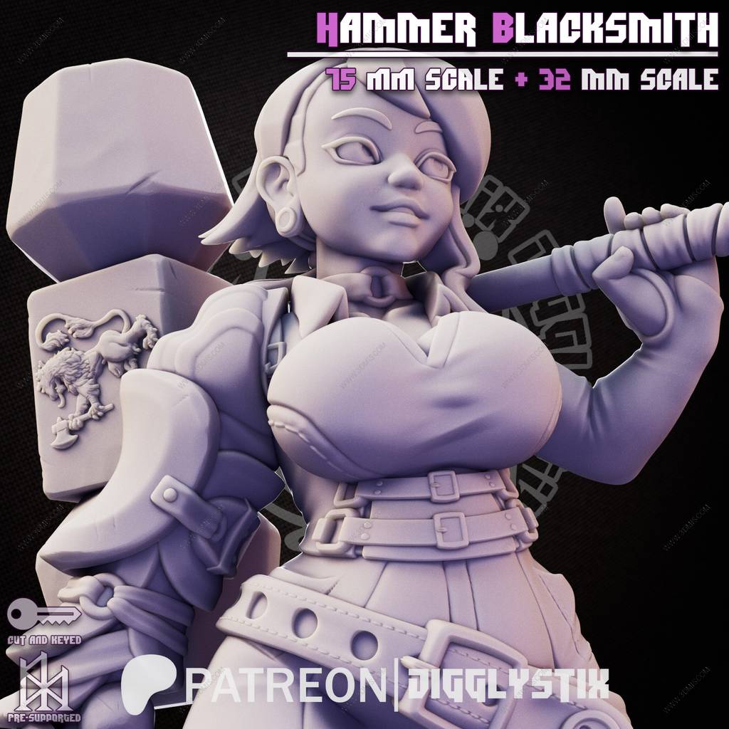 P站图纸印象馆 Jigglystix 铁匠战锤 Jigglystix 铁匠战锤