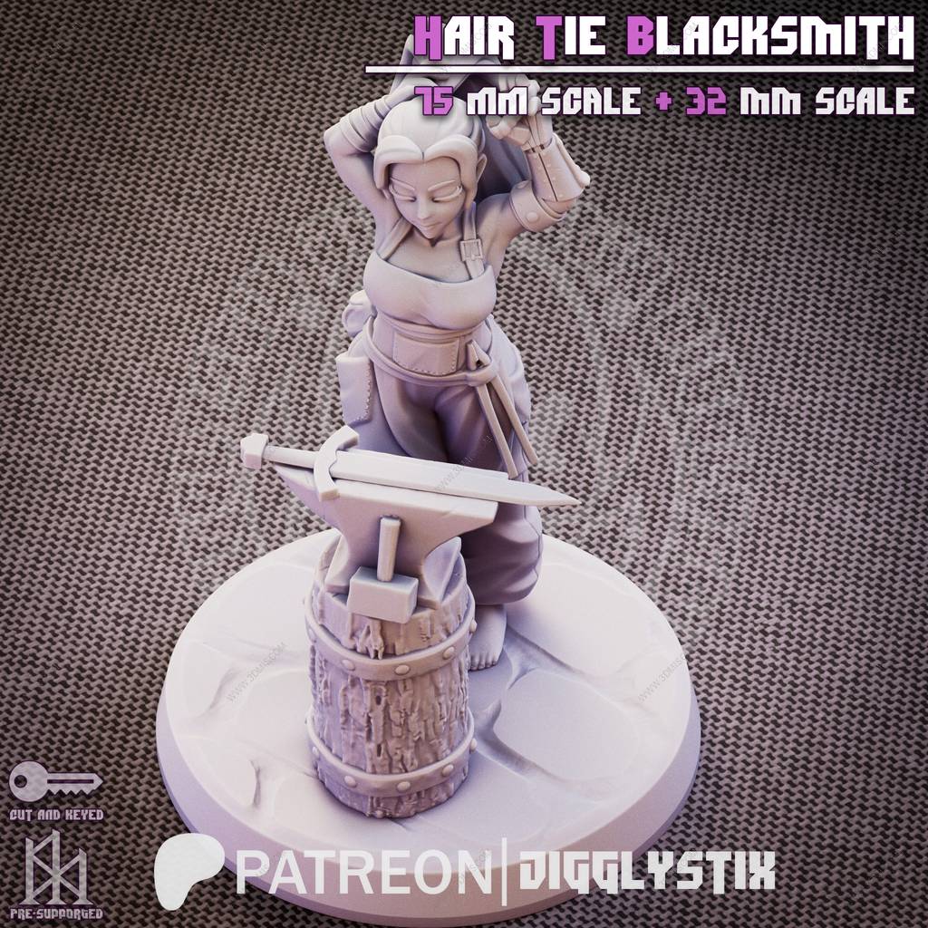 P站图纸印象馆 Jigglystix 铁匠少女 Jigglystix 铁匠少女