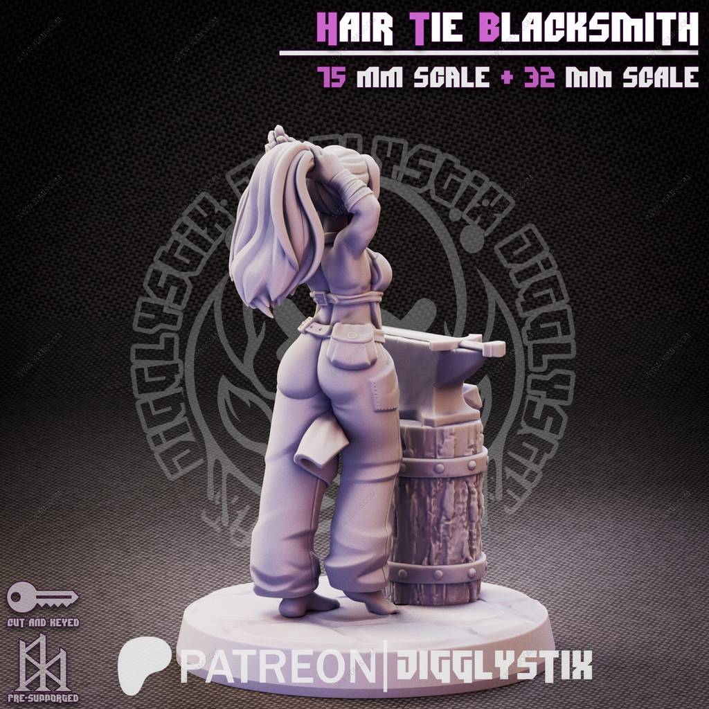 P站图纸印象馆 Jigglystix 铁匠少女 Jigglystix 铁匠少女