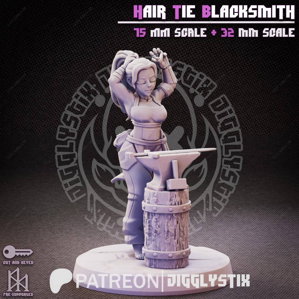 P站图纸印象馆 Jigglystix 铁匠少女 Jigglystix 铁匠少女