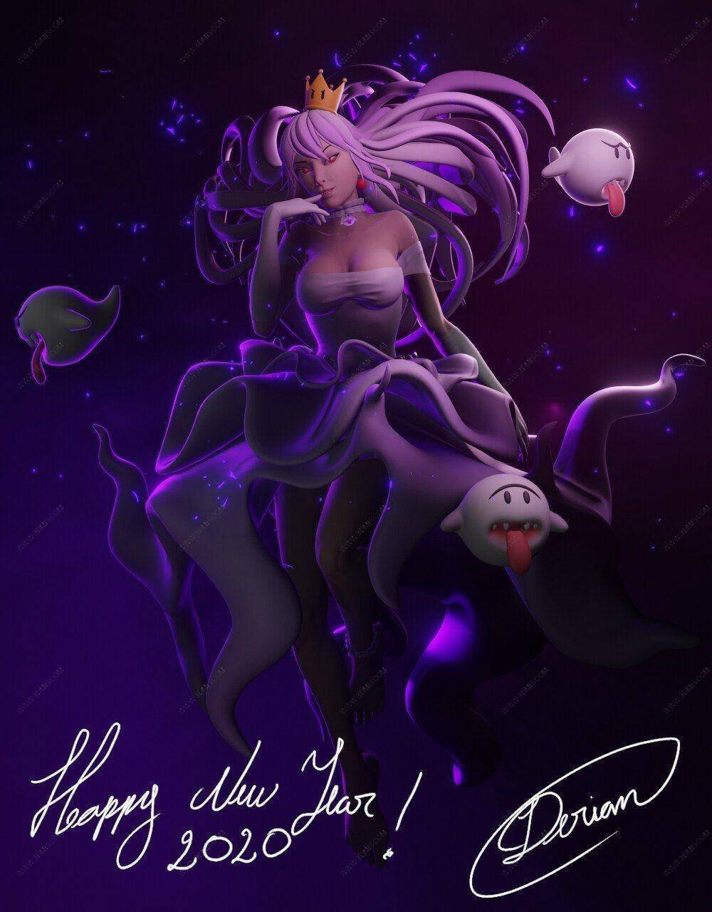 P站图纸印象馆 超级马里奥 库巴公主 超级马里奥 库巴公主