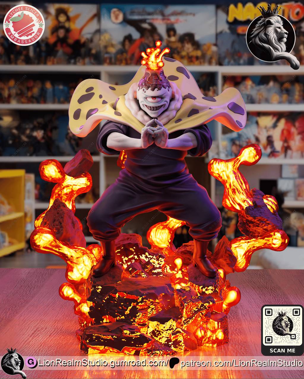 P站图纸印象馆 LionRealm 咒术回战 漏瑚 LionRealm 咒术回战 漏瑚