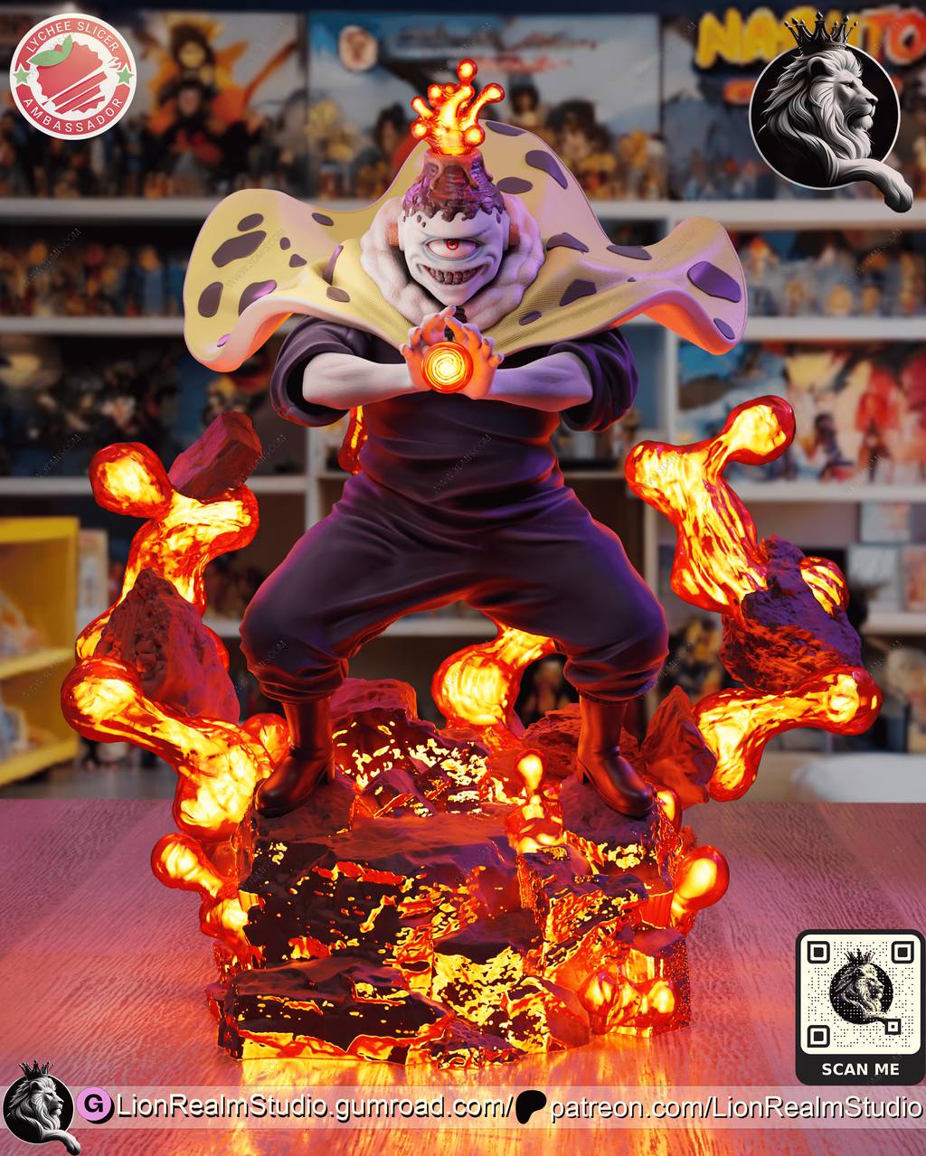 P站图纸印象馆 LionRealm 咒术回战 漏瑚 LionRealm 咒术回战 漏瑚