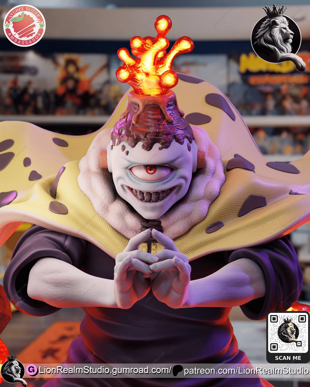 P站图纸印象馆 LionRealm 咒术回战 漏瑚 LionRealm 咒术回战 漏瑚