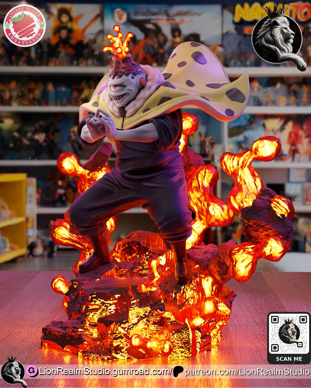 P站图纸印象馆 LionRealm 咒术回战 漏瑚 LionRealm 咒术回战 漏瑚