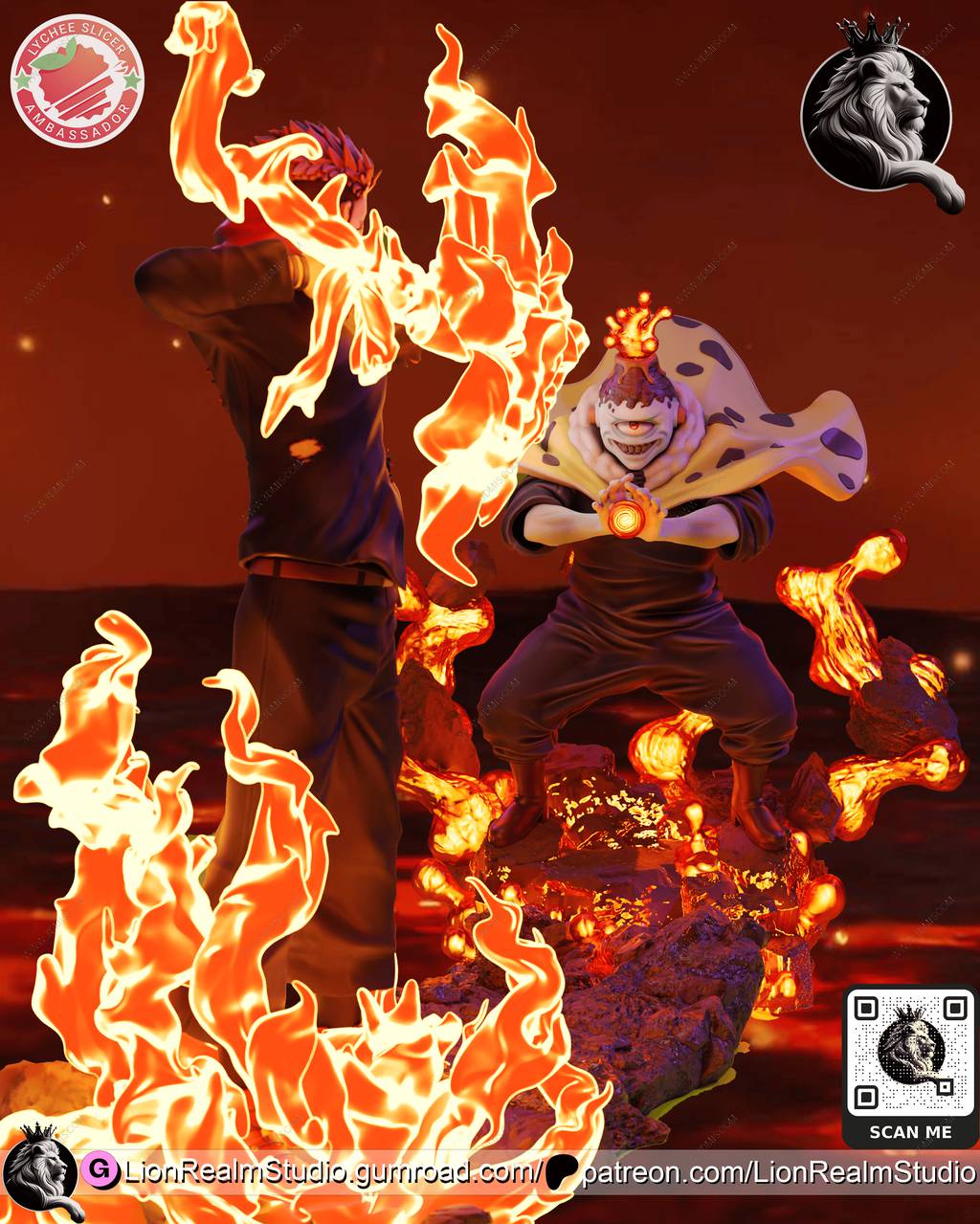 P站图纸印象馆 LionRealm 咒术回战 漏瑚 LionRealm 咒术回战 漏瑚