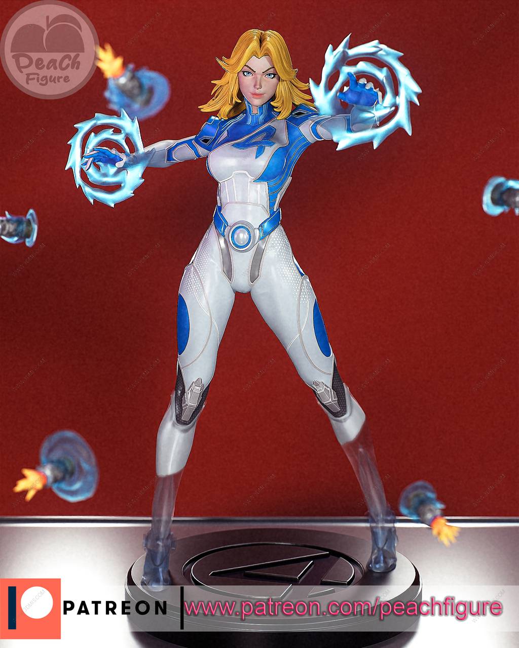 P站图纸印象馆 Peach Figure 漫威 隐形女侠 Peach Figure 漫威 隐形女侠