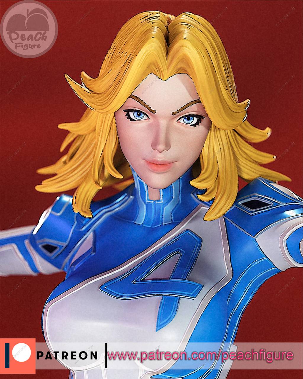 P站图纸印象馆 Peach Figure 漫威 隐形女侠 Peach Figure 漫威 隐形女侠