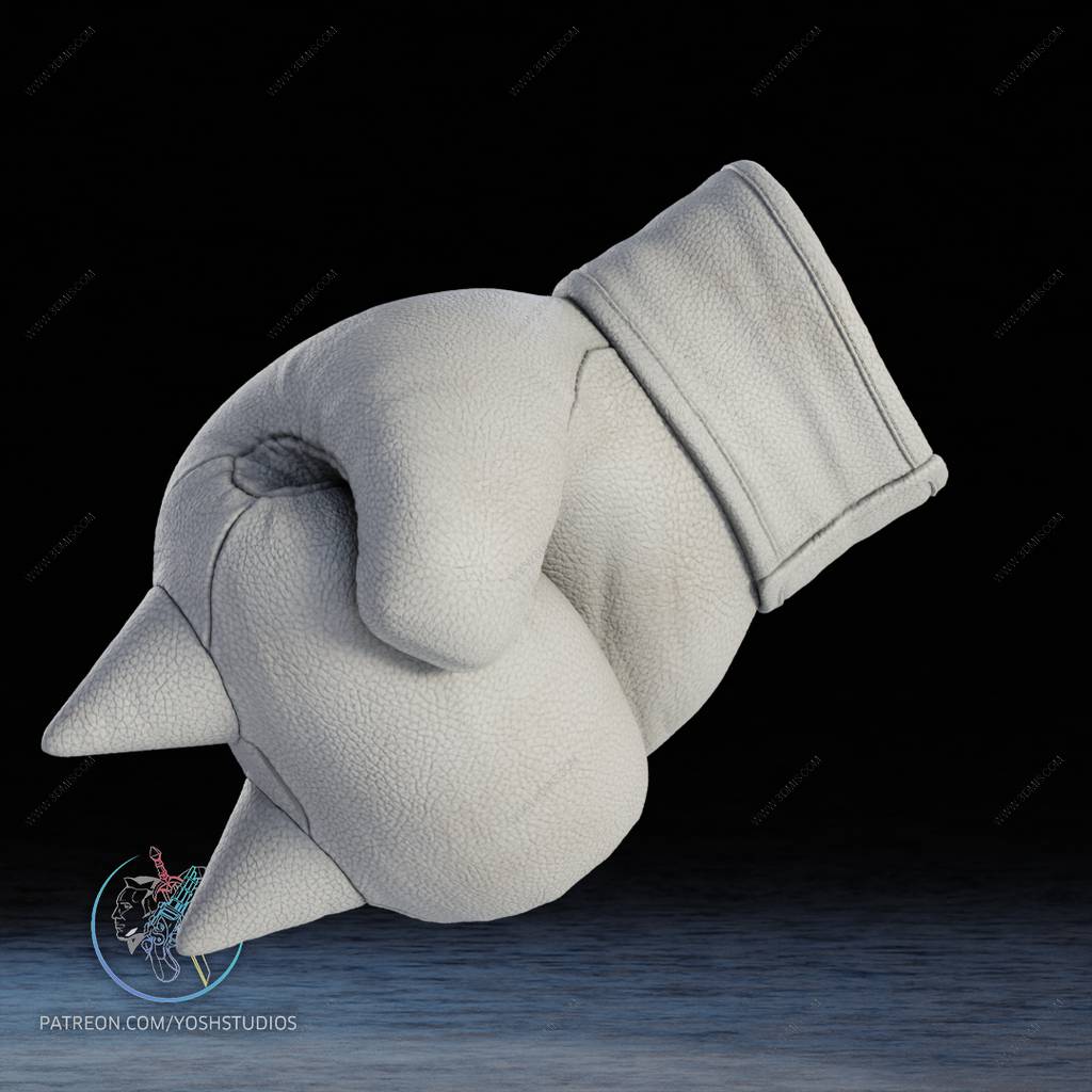 P站图纸印象馆 Yosh 刺猬索尼克 纳克鲁斯的拳套 Yosh 刺猬索尼克 纳克鲁斯的拳套