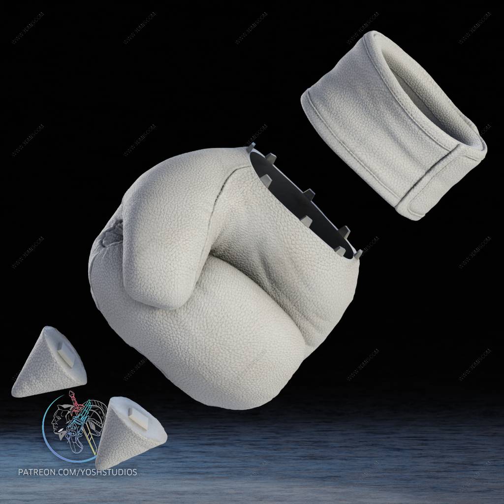 P站图纸印象馆 Yosh 刺猬索尼克 纳克鲁斯的拳套 Yosh 刺猬索尼克 纳克鲁斯的拳套