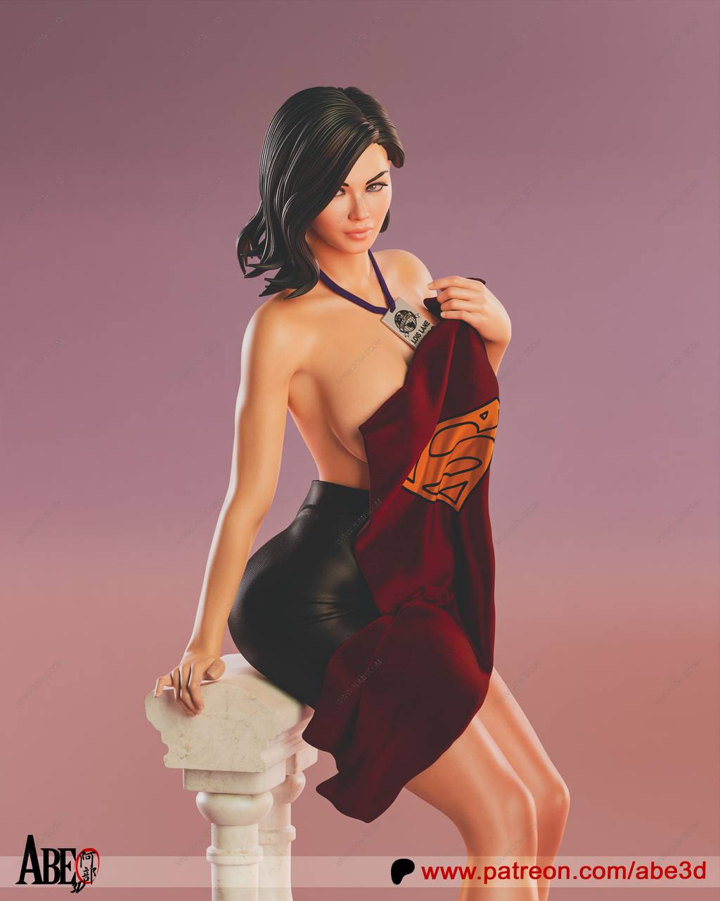 P站图纸印象馆 ABE3D DC漫画 露易丝·莱恩 ABE3D DC漫画 露易丝·莱恩