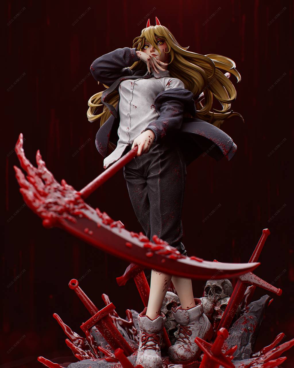 P站图纸印象馆 CA3D 电锯人 帕瓦 CA3D 电锯人 帕瓦