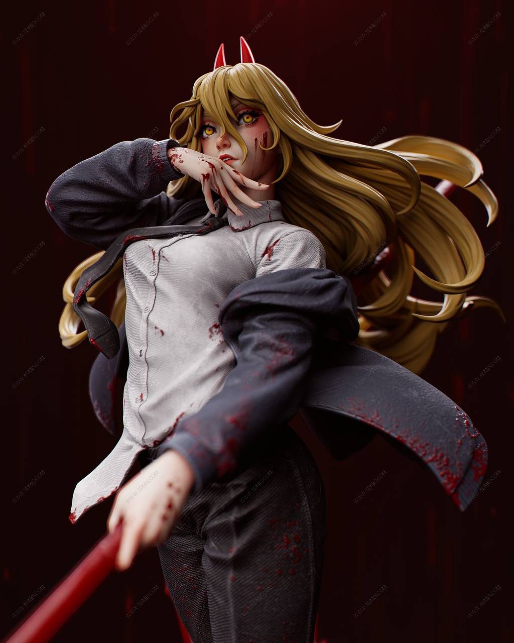 P站图纸印象馆 CA3D 电锯人 帕瓦 CA3D 电锯人 帕瓦