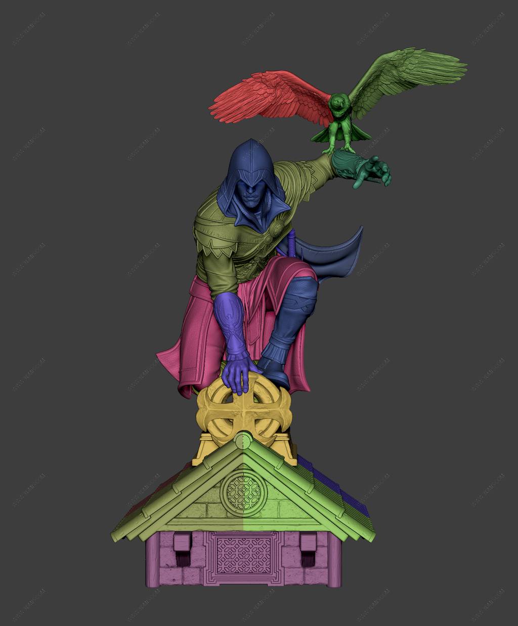 P站图纸印象馆 CA3D 刺客信条 艾吉奥 CA3D 刺客信条 艾吉奥