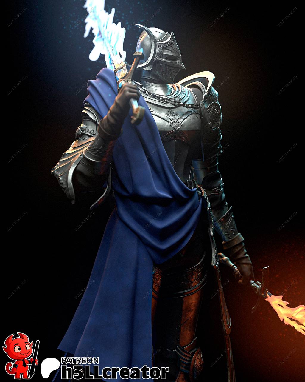 P站图纸印象馆 H3LL 艾尔登法环 双月骑士蕾菈娜 H3LL 艾尔登法环 双月骑士蕾菈娜