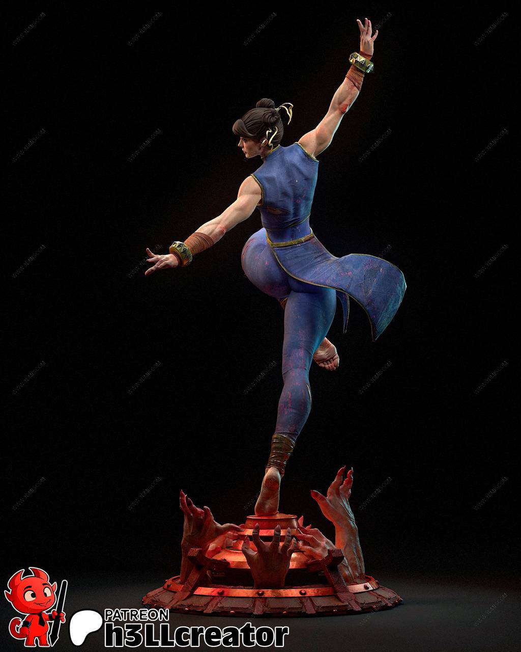 P站图纸印象馆 H3LL 街头霸王 春丽 H3LL 街头霸王 春丽