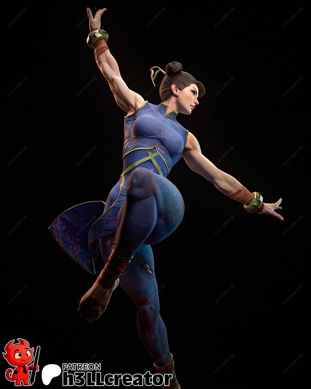 P站图纸印象馆 H3LL 街头霸王 春丽 H3LL 街头霸王 春丽