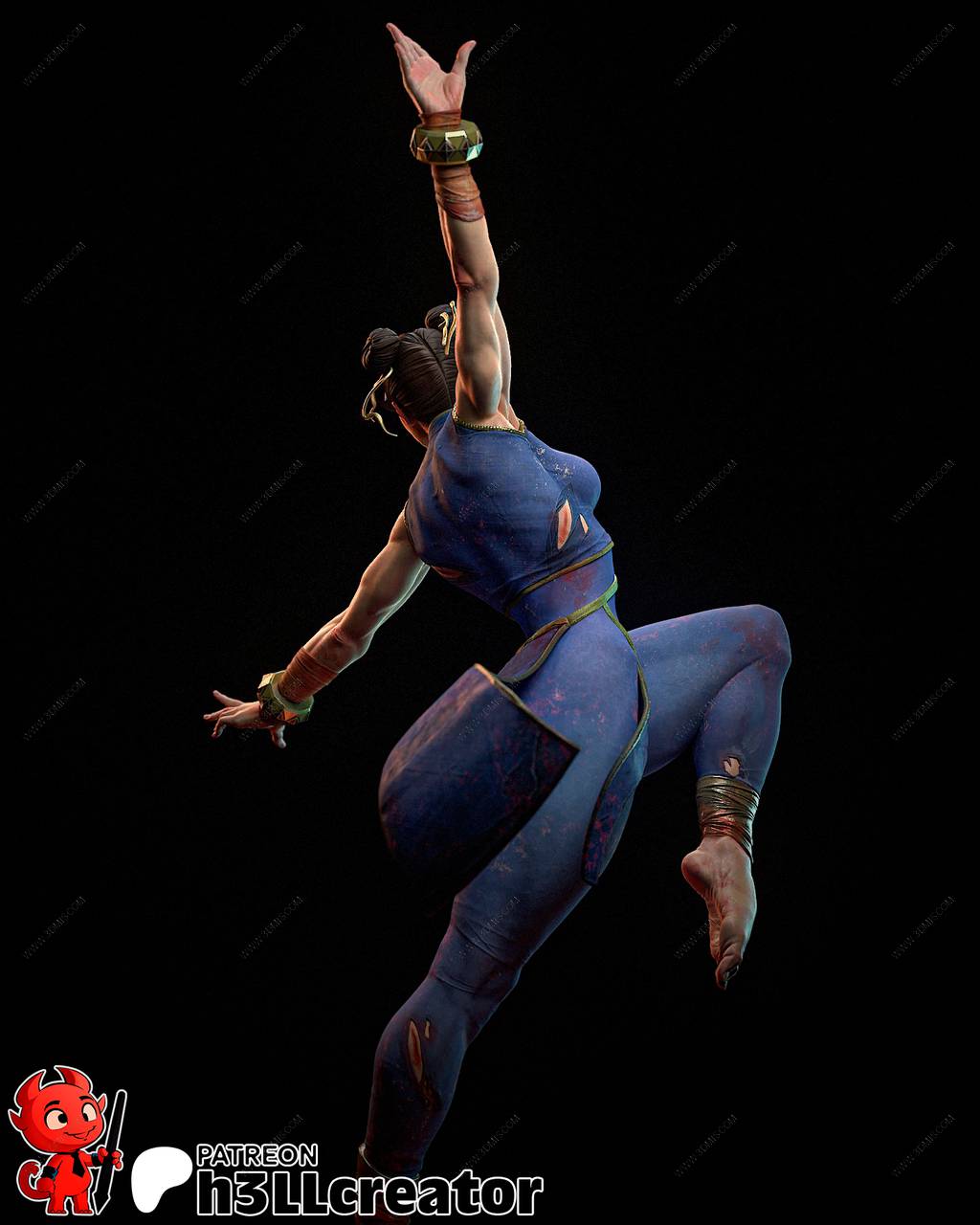 P站图纸印象馆 H3LL 街头霸王 春丽 H3LL 街头霸王 春丽