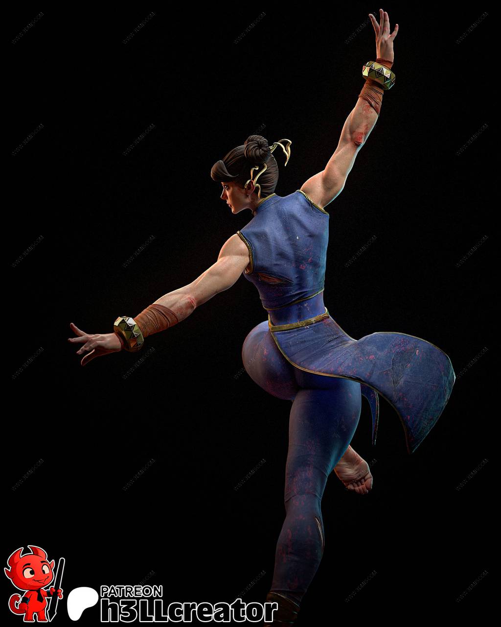 P站图纸印象馆 H3LL 街头霸王 春丽 H3LL 街头霸王 春丽