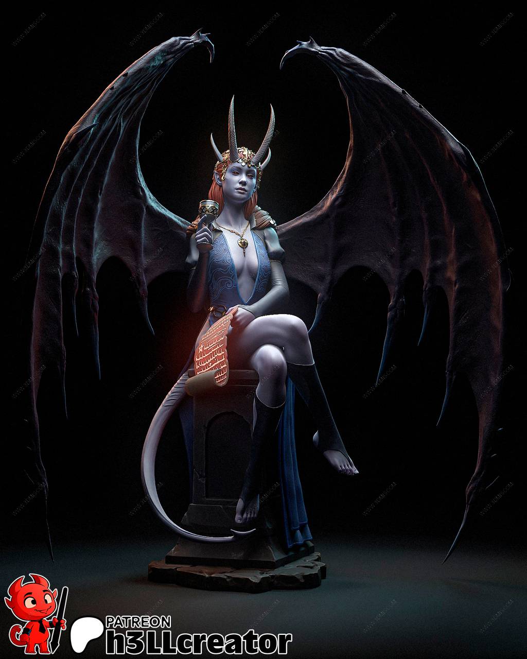 P站图纸印象馆 H3LL 博德之门 米佐拉 H3LL 博德之门 米佐拉