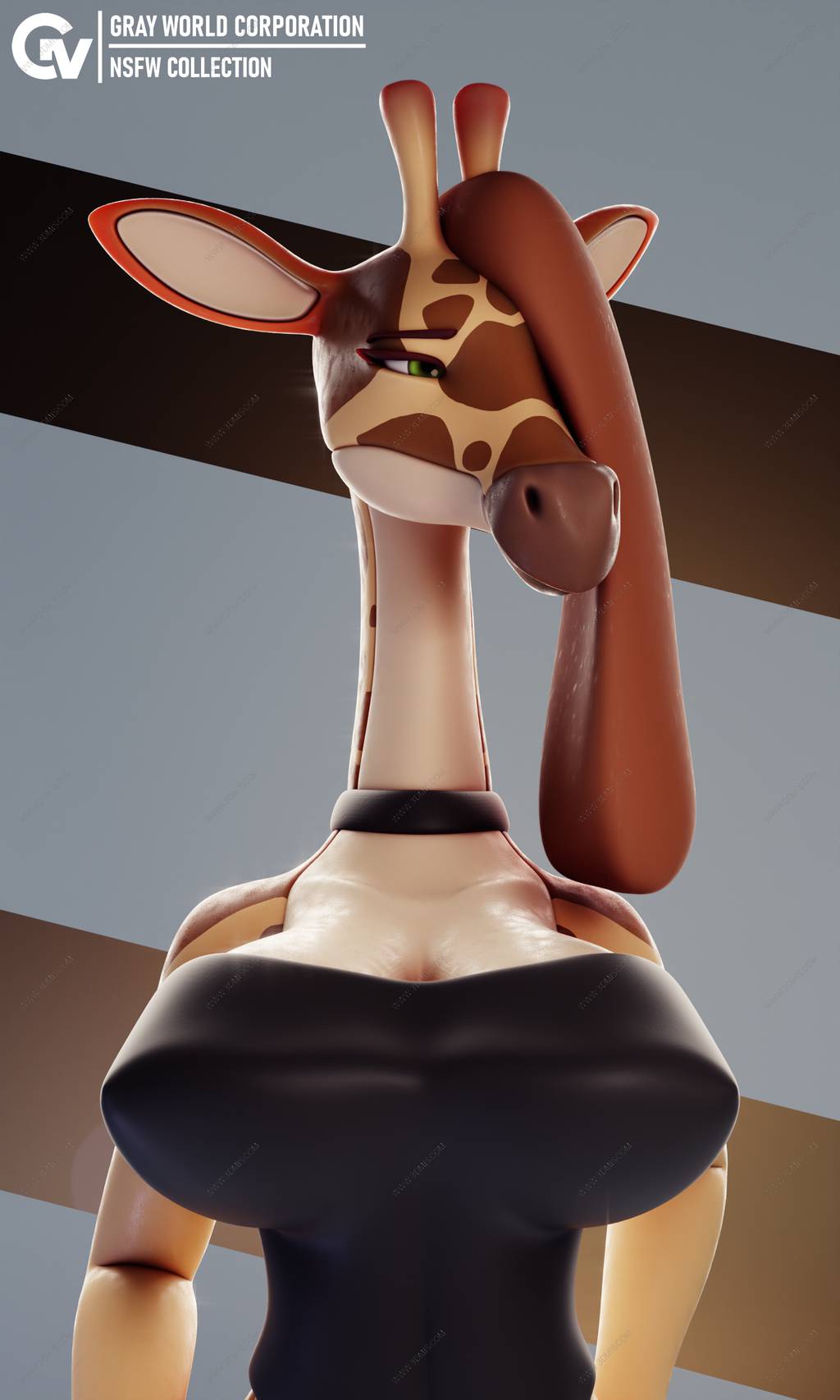 P站图纸印象馆 GrayWorld 长颈鹿 GrayWorld 长颈鹿