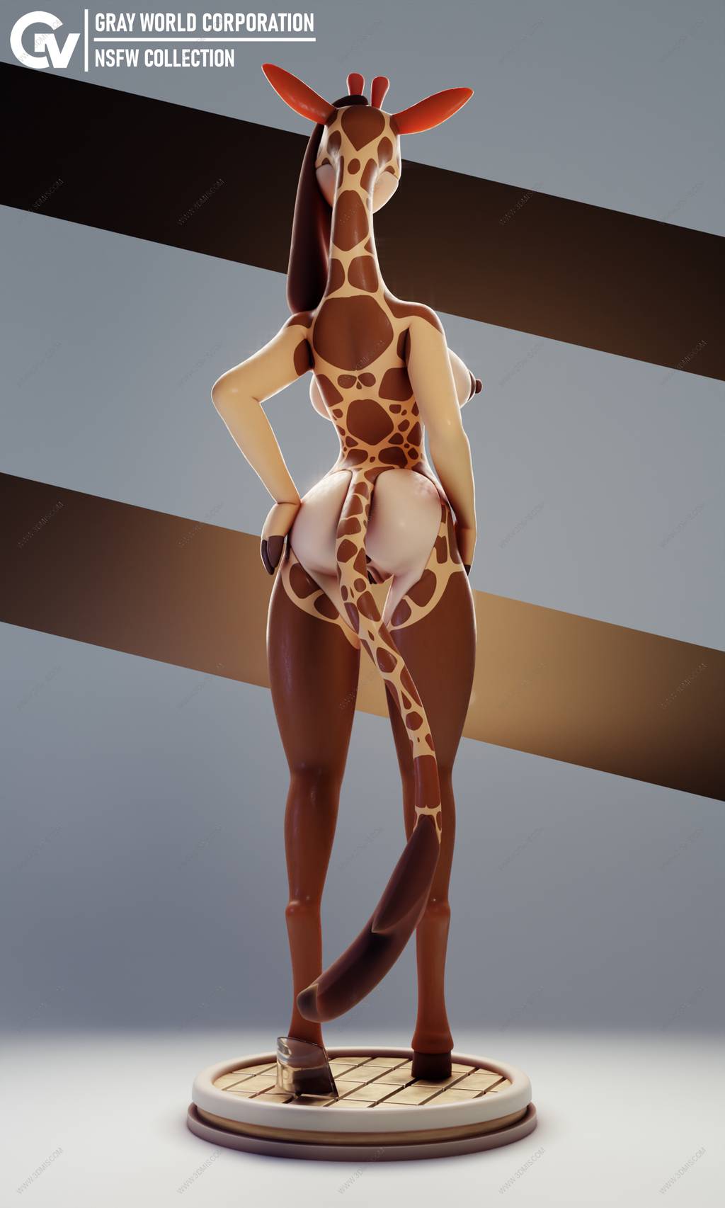 P站图纸印象馆 GrayWorld 长颈鹿 GrayWorld 长颈鹿