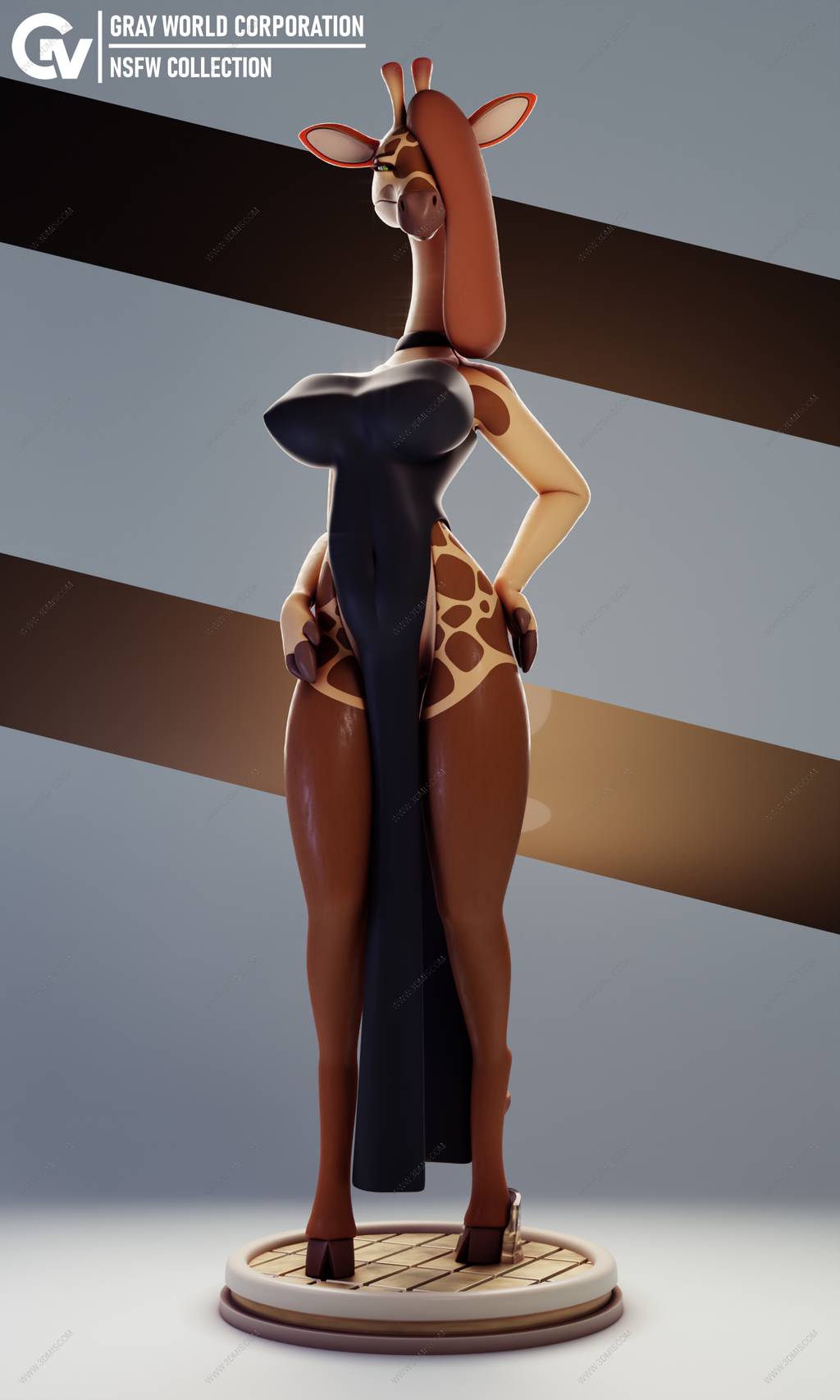 P站图纸印象馆 GrayWorld 长颈鹿 GrayWorld 长颈鹿