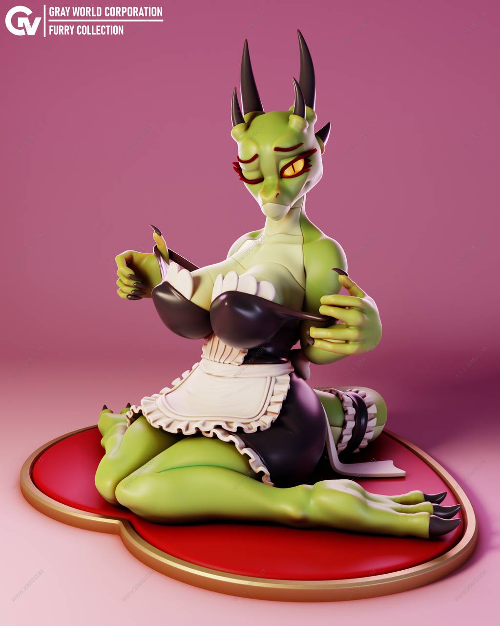 P站图纸印象馆 GrayWorld 元气满满的亚龙人女仆 GrayWorld 元气满满的亚龙人女仆