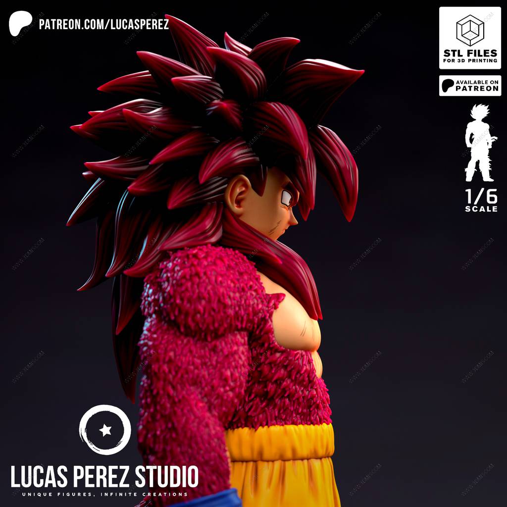 P站图纸印象馆 Lucas Perez 龙珠 悟空超级赛亚人第4形态 Lucas Perez 龙珠 悟空超级赛亚人第4形态