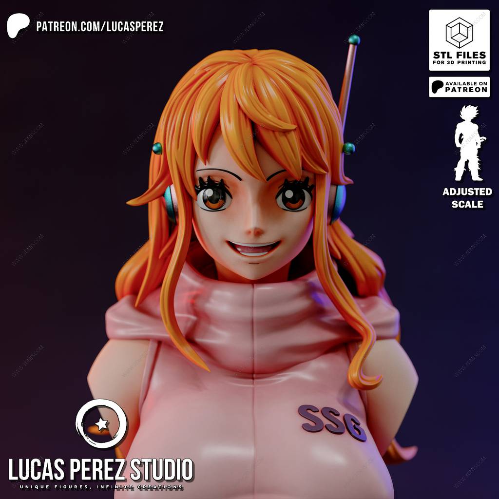 P站图纸印象馆 Lucas Perez 海贼王 娜美 Lucas Perez 海贼王 娜美