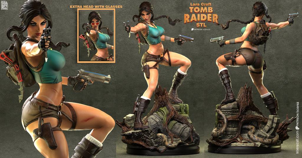 P站图纸印象馆 Soarez3D 古墓丽影 劳拉·克劳馥 Soarez3D 古墓丽影 劳拉·克劳馥