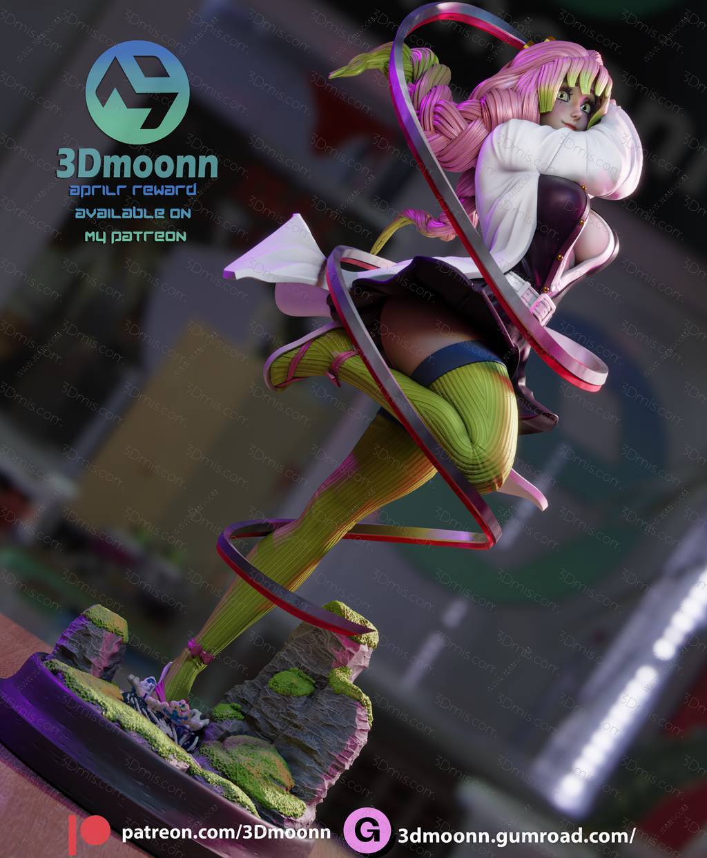 3Dmoonn 鬼灭之刃 甘露寺蜜璃