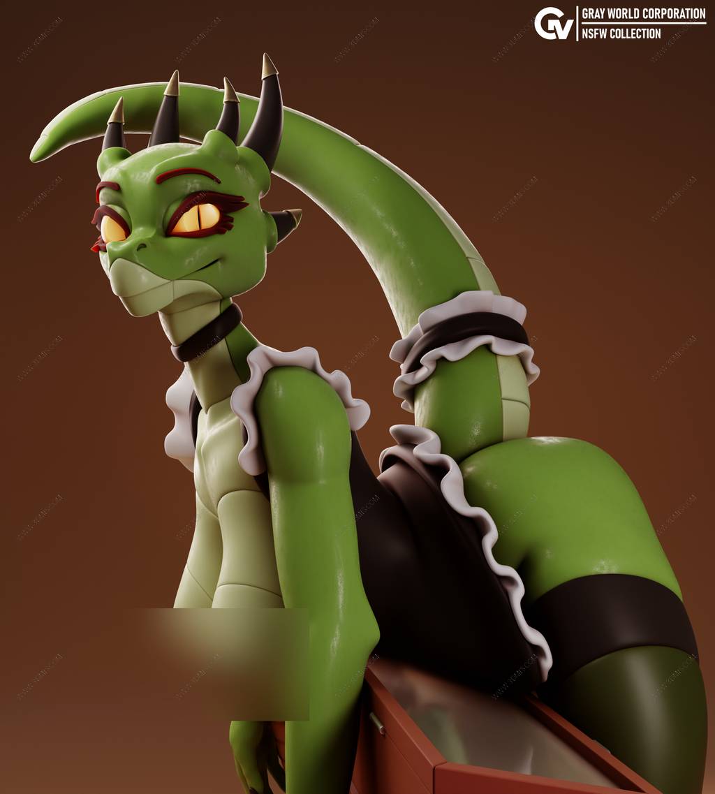 P站图纸印象馆 GrayWorld 元气满满的亚龙人女仆 GrayWorld 元气满满的亚龙人女仆