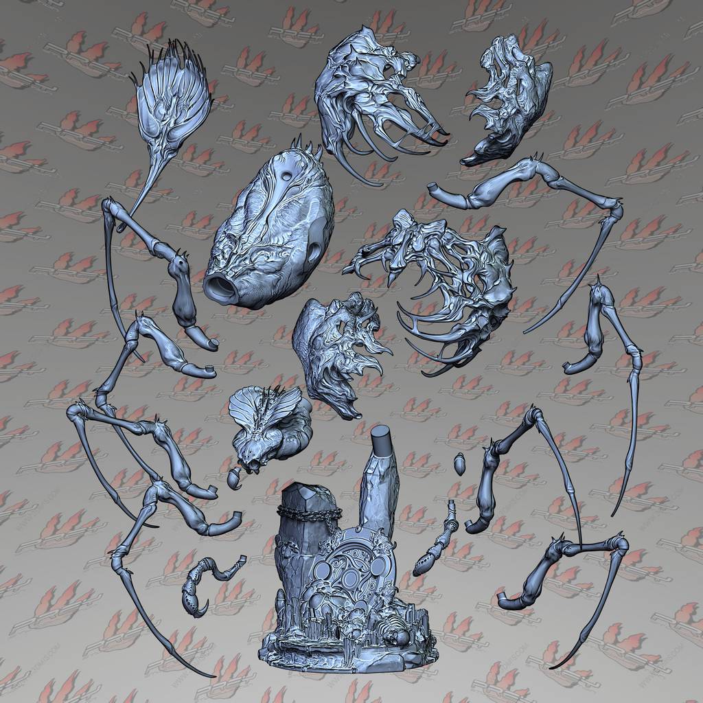 P站图纸印象馆 PCS 黑神话悟空 蜘蛛二姐 PCS 黑神话悟空 蜘蛛二姐